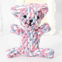 Dog Toys Puppy Teething Chew Toys 3 PCS - pink and white bear - image 4