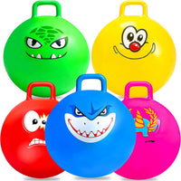 Bounce Balls with Handles for Kids - 5P 18inch Hopper Balls