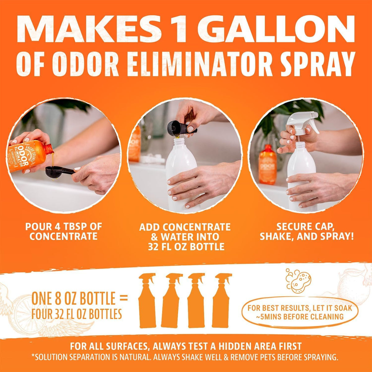 Angry Orange Pet Odor Eliminator Concentrate - Citrus / 8 Fl Oz (Pack of 1) - image 2