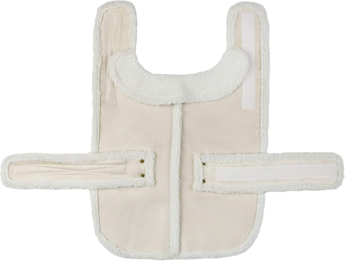 Dog Winter Jacket, Warm Windproof Dog Sweaters for Small Dogs - Beige / X-Large(41.9lb-57.3lb) - image 2