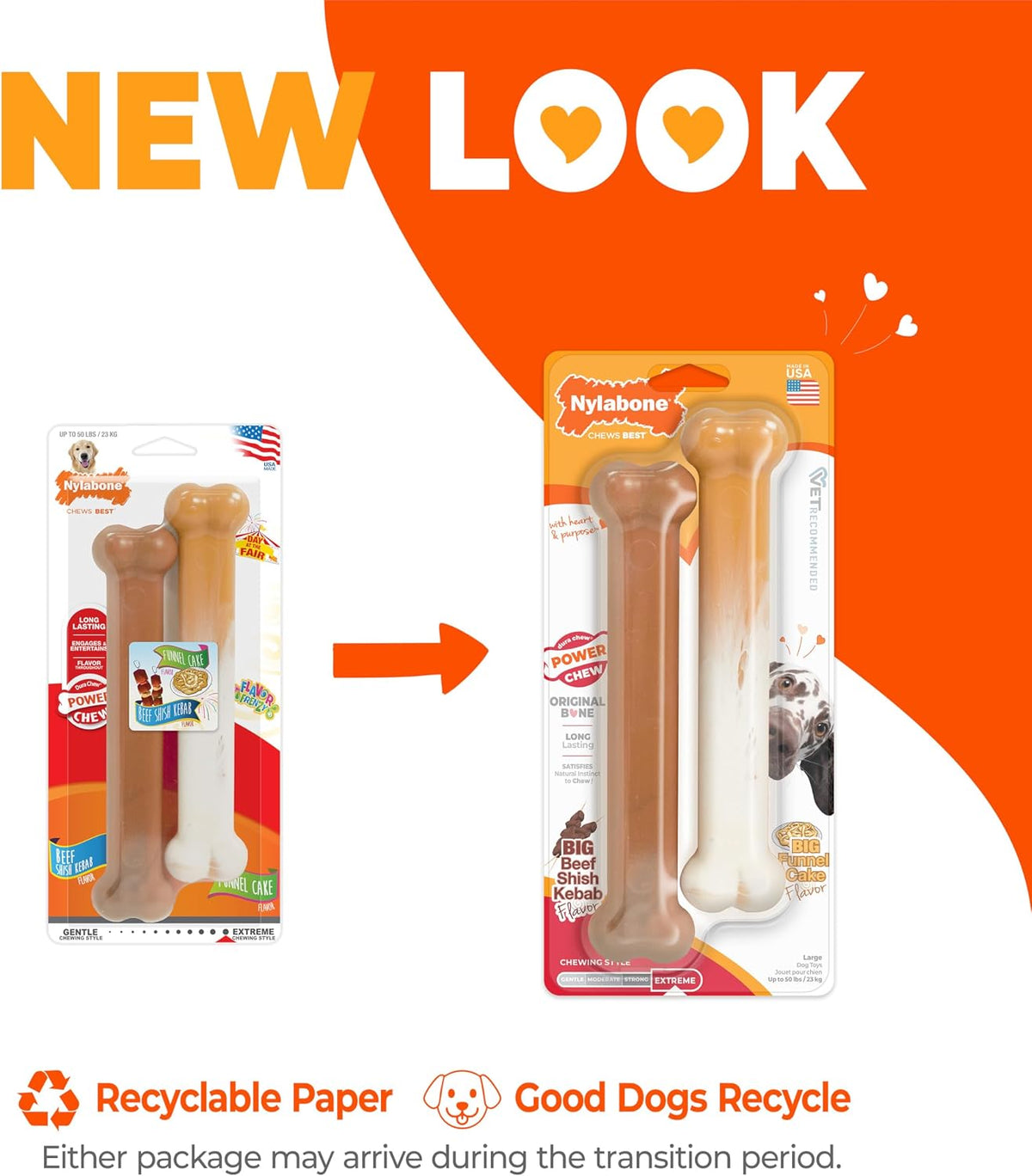 Nylabone Power Chew Basted Blast Dog Chew Toy - Shish Kabob / Large - image 3
