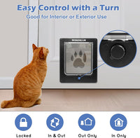 Wordcam X-Large Robust Cat Door for Interior/Exterior - Black / Large - image 3