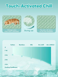 Dog Cooling Mat 2.0, Ocean Blue - Large / Green - image 2