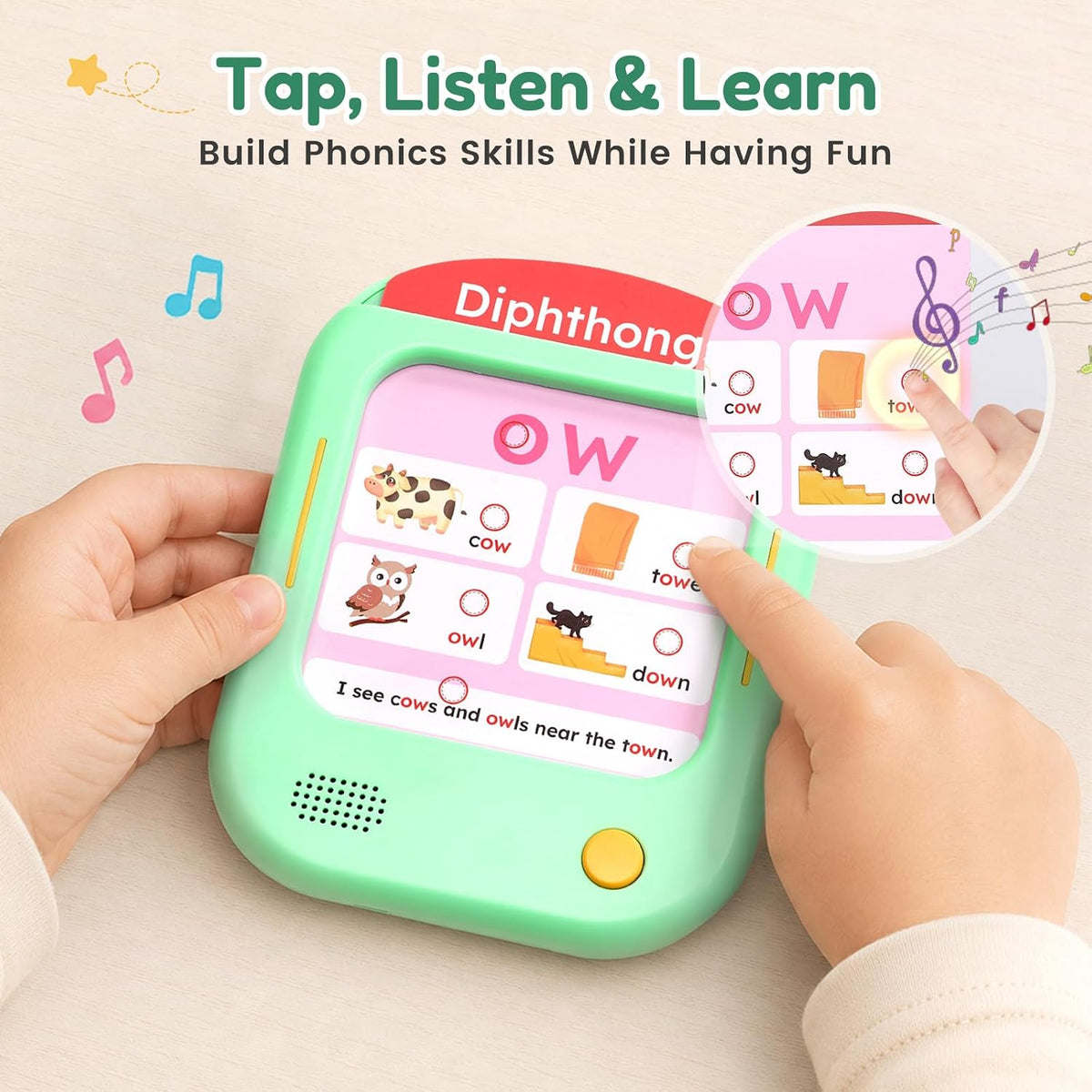 JoyCat Kids Learning Tablet - Green:Phonics Learning - image 3