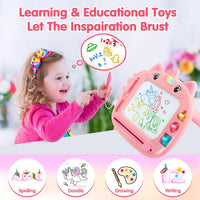 Unicorn Toddler Girl Toys Age 3-5 - Pink - image 2