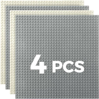 Etarnfly multicolored building baseplates, 10 x 10 inch, 8 pack - view 3