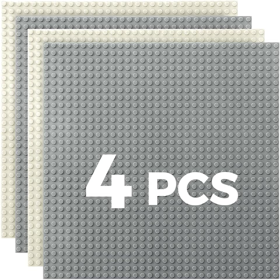 Etarnfly multicolored building baseplates, 10 x 10 inch, 8 pack - view 3