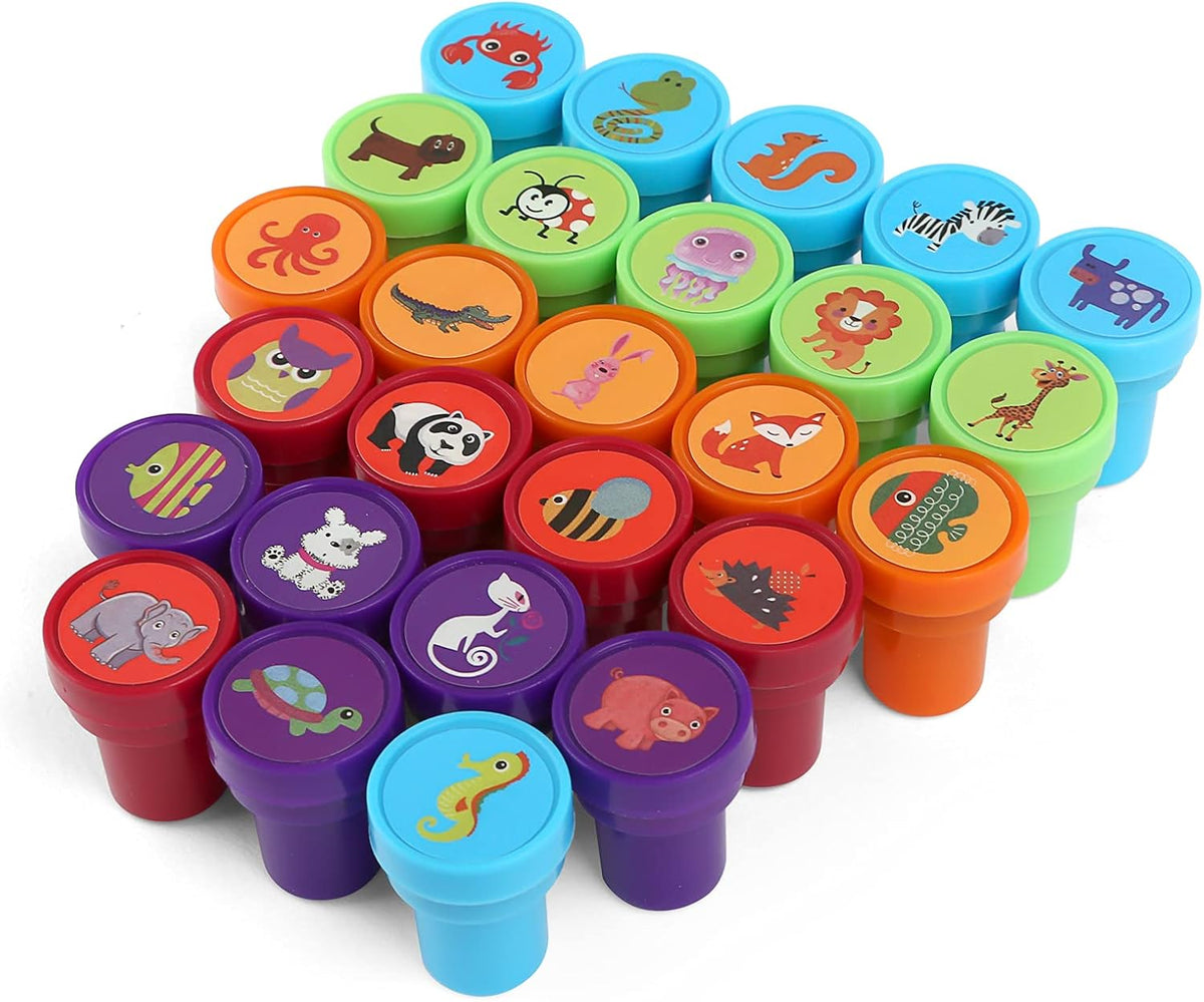 Kesoto 26Pcs Zoo Animal Stamps for Kids - Multicolor