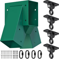 BeneLabel green A-frame middle swing set bracket made of powder coated steel