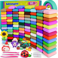 Ixiaoyoo Air Dry Clay, 30 Colors Foam Modeling Clay for School Projects – Fun for Kids & Family - 92 Colors