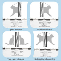 Cat Door for Window & Small Dog, Quick Damage-Free Install - XS: Fits 21"-23 4/5" Width / Extra‑Tall Height(H:15.3") - image 3