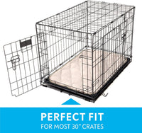 Paw Inspired Washable Padded Crate Mats for Dogs - 30 Inch / Tan - image 3