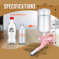 Choco Nose Patented No-Drip Dog Water Bottle/Feeder for Dogs/Cats - C570 Pink / Large Sized Dogs-16.9 fl.oz - image 4