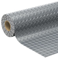7.8 x 22 FT Garage Floor Mat, 2.8mm Thickness Diamond Plate Vinyl Garage Flooring Roll for Under Car, Large Size 172 SQFT for Large SUVs, MPV, Pickup Truck, RV