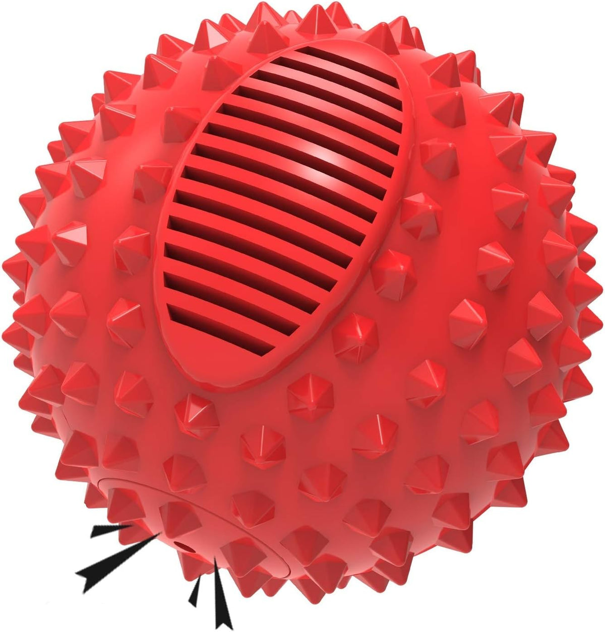 3" Squeaky Dog Balls for Aggressive Chewers - 4" (Medium/Large Dog) / Red