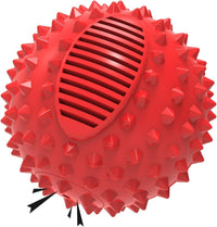 3" Squeaky Dog Balls for Aggressive Chewers - 4" (Medium/Large Dog) / Red