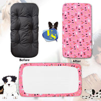 Dog Bed Covers Replacement Washable Elastic Edged 36" x 27" x 6" – Essentials for Dogs - Pink Dog Plus / 36.0"L x 27.0"W x 6.0"Th - image 2