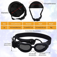 Frienda Dog Helmet and Goggles - M / Black - image 2
