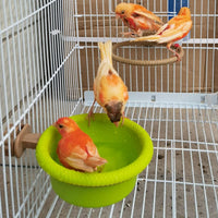 FOIBURELY Multi-Function Caged Bird Bath Bird Cage Parrot Supplies - image 4