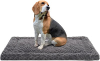 Exsnugy Washable Dog Bed Mat Medium Size Fluffy Pet Crate Pad 36x23 – Essentials for Dogs - Grey / 36.00" x 23.00" x 1.50"