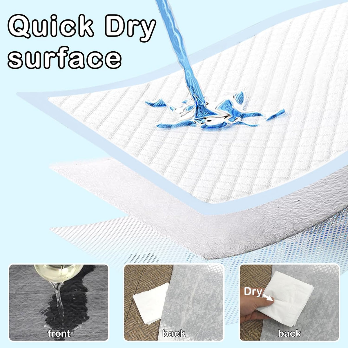 Extra Large 31"x47" 30 Odor-Control Super Absorbency Charcoal Pee Pads - 31"x47" / 40 - image 3