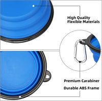 Kytely Large Collapsible Dog Bowls 2 Pack - Green & Blue - image 4