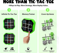 GiiKER Tic Tac Toe Bolt, 4-in-1 Electronic Game for Kids Ages 6+ – Fun for Kids & Family - Green - image 2