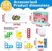 2 Pack Color Matching Challenge Game - Mixed Color / Standard- 64PCS - image 2
