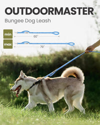 OutdoorMaster Bungee Dog Leash - Blue / Max: 6'7"(Upgraded) - image 2