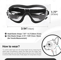 Medium Clear Dog Goggles Eye Protection - Cool Clear / Small - image 3