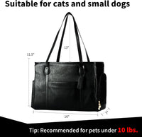 Stylish Dog Purse Carrier - Black - image 2