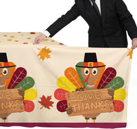 Fall Thanksgiving decorations, Disposable Tablecloth - Thanksgiving Turkey - image 3