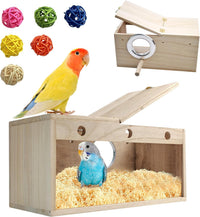 Transparent Parakeet Nesting Box - L: 11.8"x5.9"x5.9": 