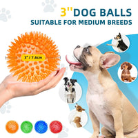 Squeaky Balls for Pet Small Puppy - Medium Set of 4 / Multi - image 4