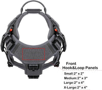 Tactical Dog Harness for Large Dogs, Reflective No Pull Dog Vest - X-Large (Pack of 1) / Grey - image 4