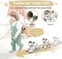 FUUY interactive remote control robot dog for kids in blue - view 7