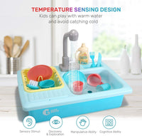 CUTE STONE Color Changing Kitchen Sink Toys - Light Blue - image 2