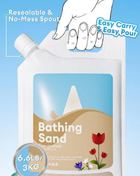 BUCATSTATE Hamster Bath Sand with Pour Spout - 6.6LB / Flower Scent - image 2