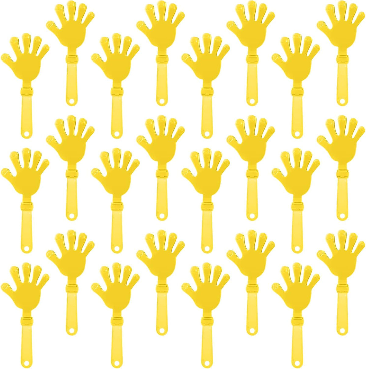 24 royal blue plastic hand clapper noisemakers, 7.5 inches long - view 6