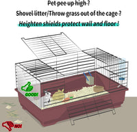 Oncpcare 12 Pack Rabbit Cage Urine Guard 10'' x 8.2'' Pet Plastic - 12pcs - image 3