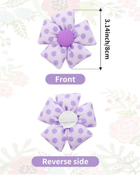 PET SHOW 4 Pack Small Dog Bows Sliding on Collar Attachment – Essentials for Dogs - AB 3.15" - image 2
