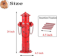 24"H Metal Fire Hydrant for Dogs to Pee On - 24" - image 2