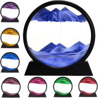 rysnwsu 3D Dynamic Sand Art Liquid Motion - Blue / 7''