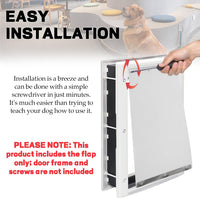 TonGass 10" x 18" Pet Door Flap Large Transparent Dog Door Flap - 1 / Large - image 4