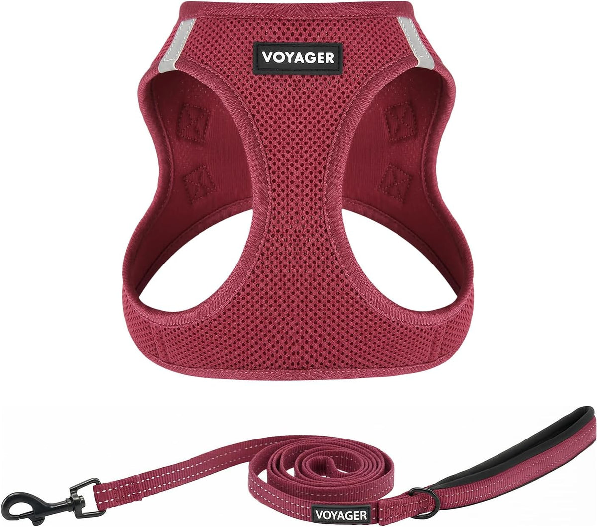 Voyager Step-in Air Cat Harness & Leash Set, XS - Burgundy / XXS (Chest: 12 - 13.5")