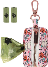 ARING PET Dog Waste Bag Dispenser - 1 Count (Pack of 1) / Halloween Pink