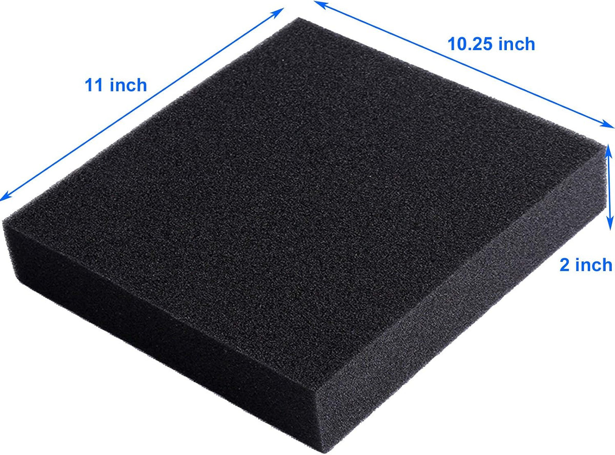 AQUANEAT Aquarium Filter Sponge Open Cell Foam Sheet Bio Sponge - 11" Lx 10.25"W x 2"H / Black - image 4