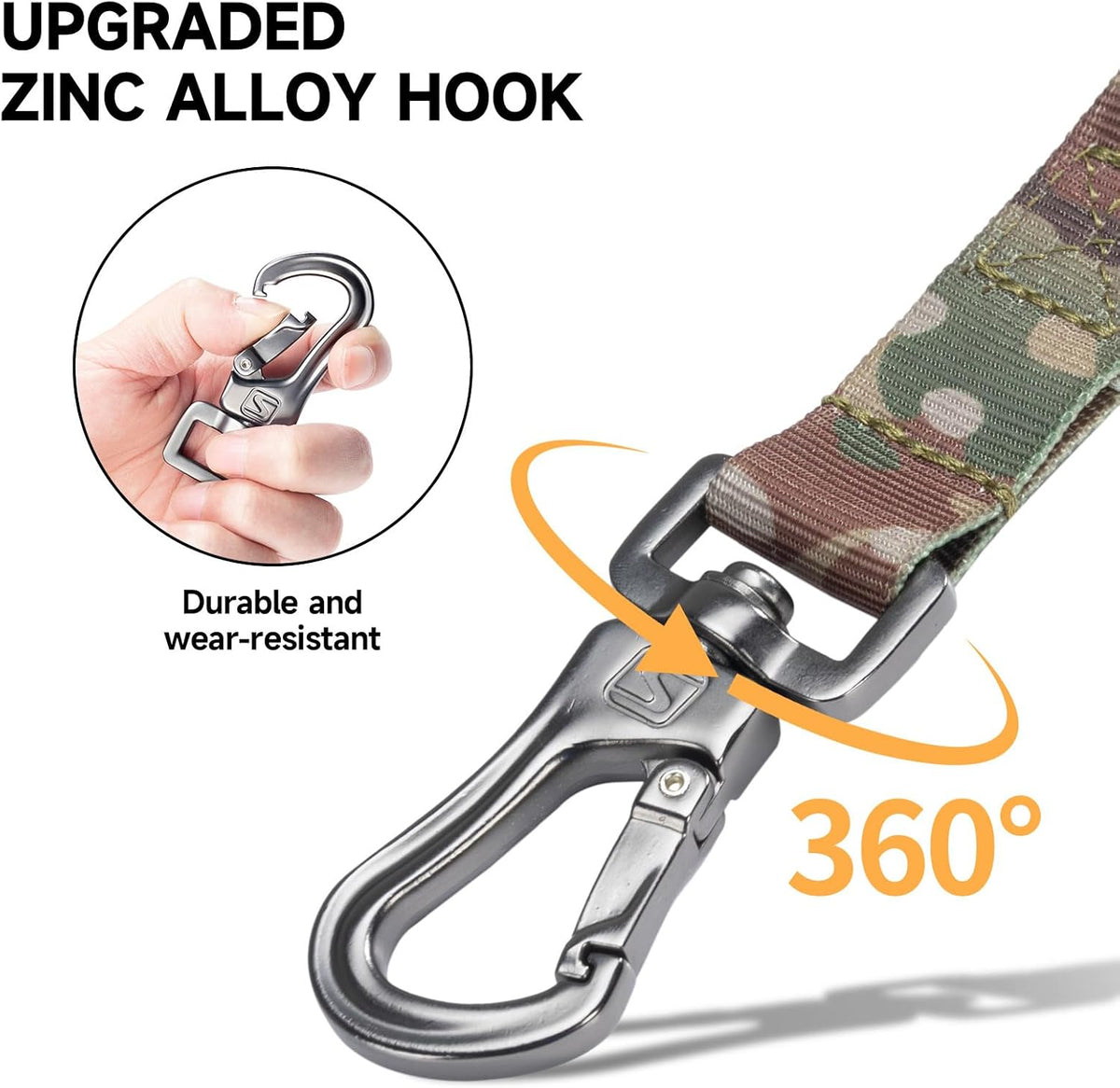 EXCELLENT ELITE SPANKER Tactical Military Bungee Nylon Dog Leash - MCP - image 4