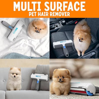Triton Pet Hair Remover w/Fur Trapping Compartment - Easy to Use Pet Hair Removal Tool - Cat & Dog Hair Remover for Couch, Furniture, Clothes, Bedding, Car - Reusable Lint Roller