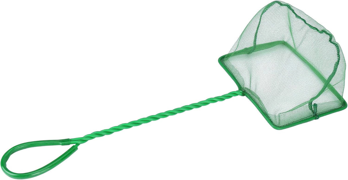 2 Pack Aquarium Fish Net Fine Mesh Quick Catch Tank Skimmer 5 Inch – Essentials for Fish - Green / 5" (2-Pack) - image 3
